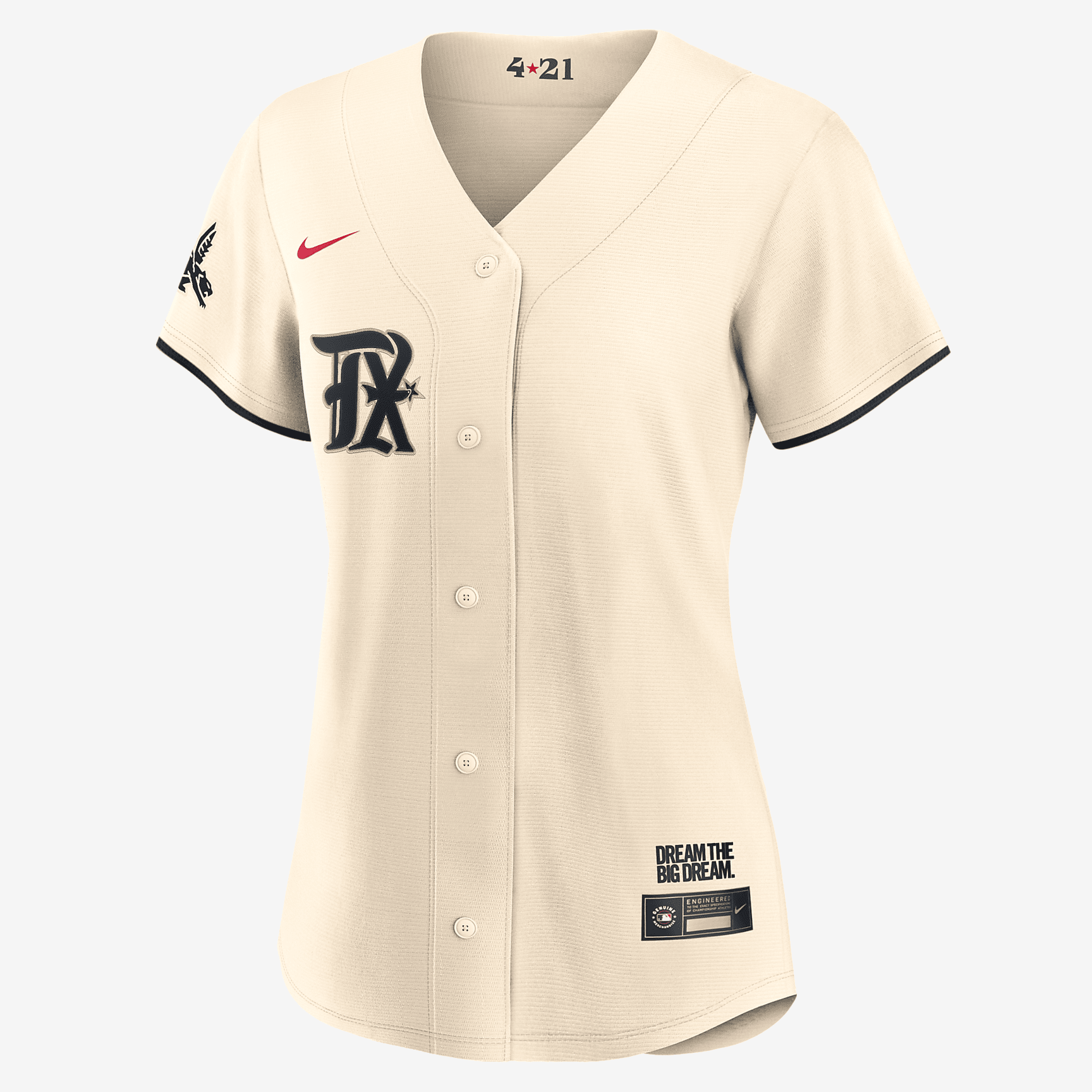 MLB Texas Rangers City Connect Women's Replica Baseball Jersey - Cream –  Athletic Legends Co.